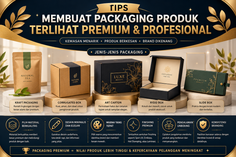 Read more about the article Tips Membuat Packaging Produk Terlihat Premium dan Profesional