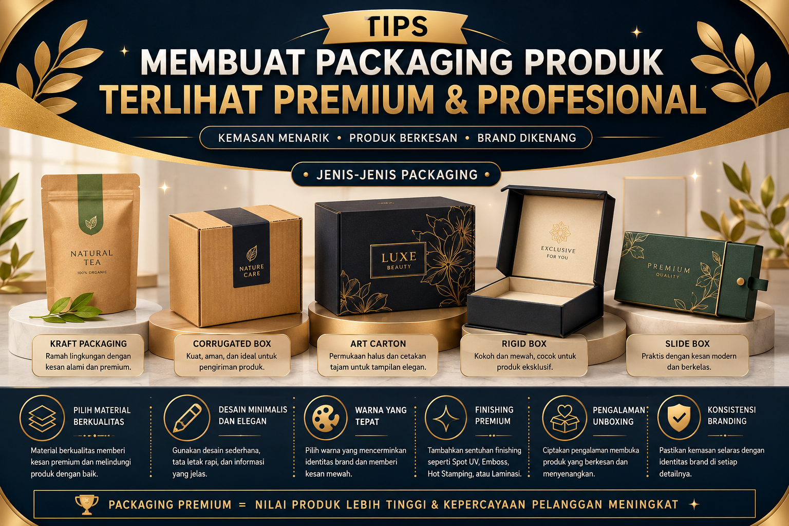 Read more about the article Tips Membuat Packaging Produk Terlihat Premium dan Profesional