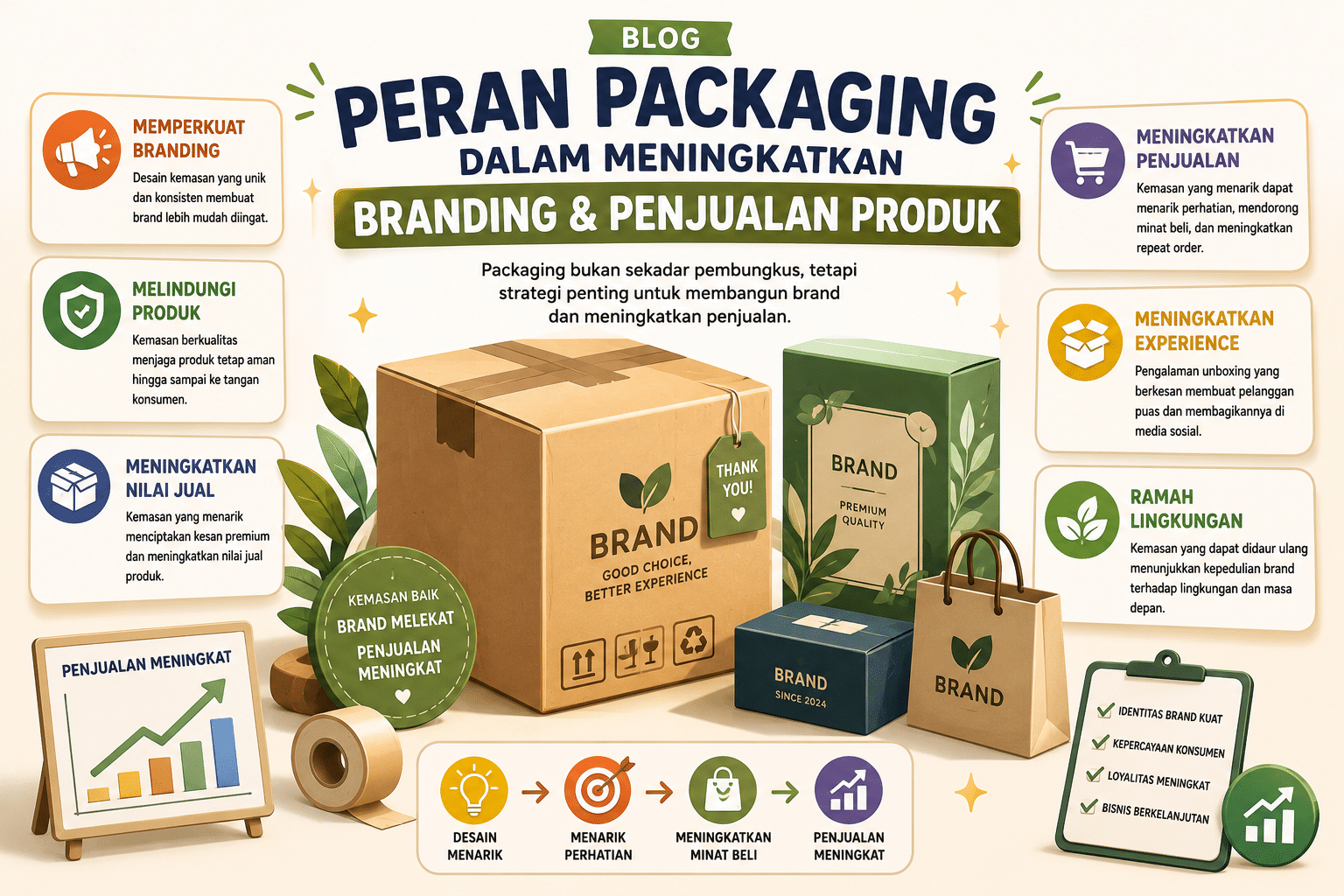 Read more about the article Peran Packaging dalam Meningkatkan Branding dan Penjualan Produk
