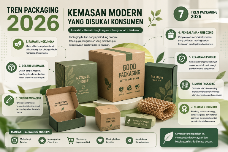 Read more about the article Tren Packaging 2026: Kemasan Modern yang Disukai Konsumen