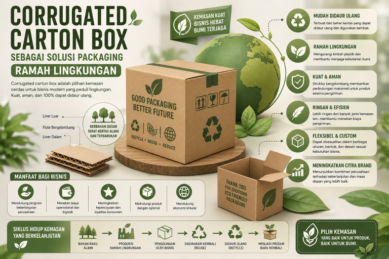 Read more about the article Corrugated Carton Box sebagai Solusi Packaging Ramah Lingkungan