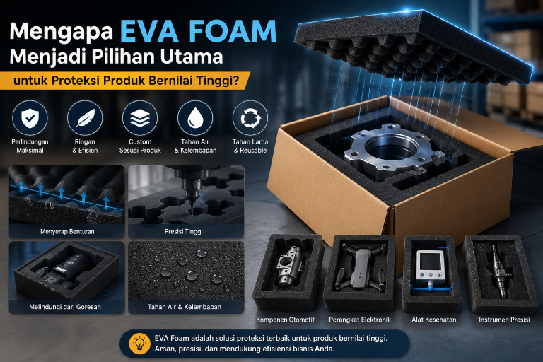Read more about the article Mengapa EVA Foam Menjadi Pilihan Utama untuk Proteksi Produk Bernilai Tinggi?