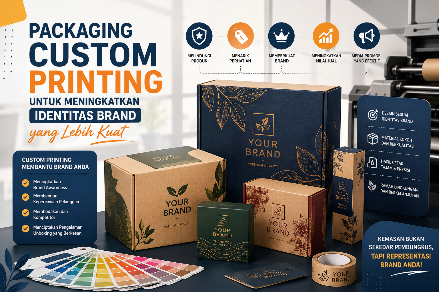 Read more about the article Packaging Custom Printing untuk Meningkatkan Identitas Brand yang Lebih Kuat