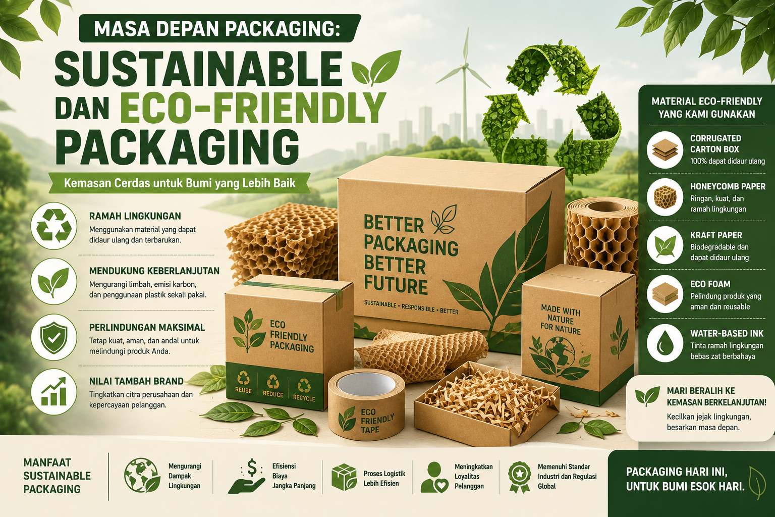 Read more about the article Masa Depan Packaging: Sustainable dan Eco-Friendly Packaging sebagai Standar Industri Modern