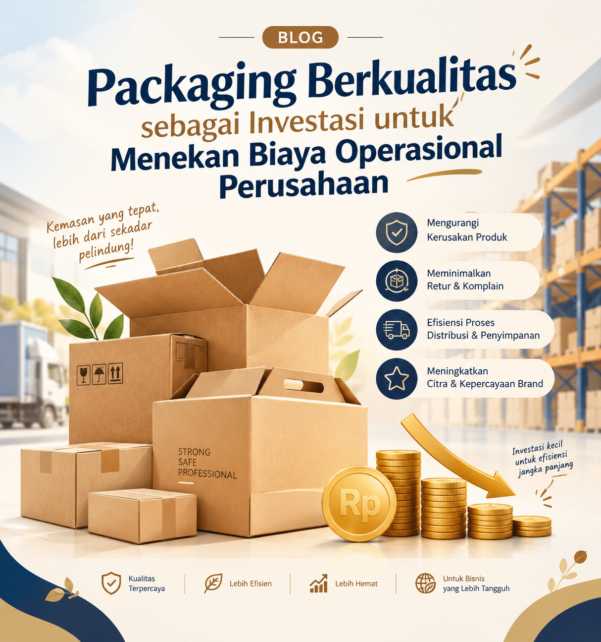 You are currently viewing Packaging Berkualitas sebagai Investasi untuk Menekan Biaya Operasional Perusahaan